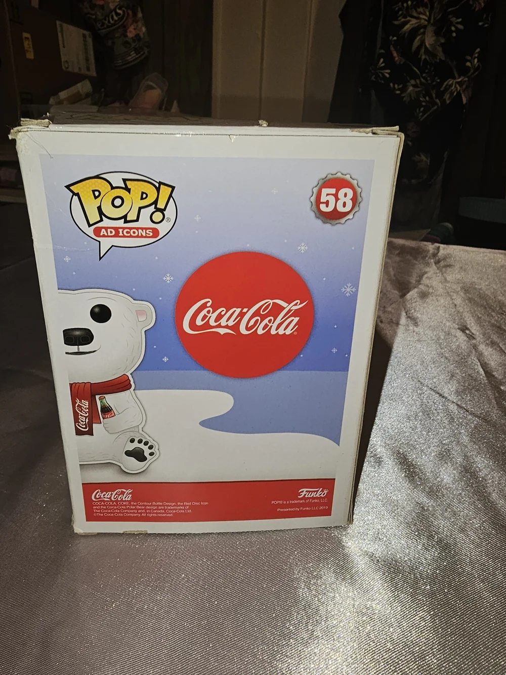 FUNK POP Coca Cola #58 White Polar Bear Vinyl Figurine - Picture 2 of 5